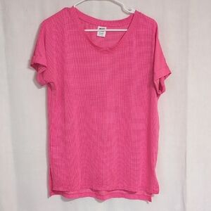 Avia Hot Pink Short Sleeve Athletic Tee Size Medium